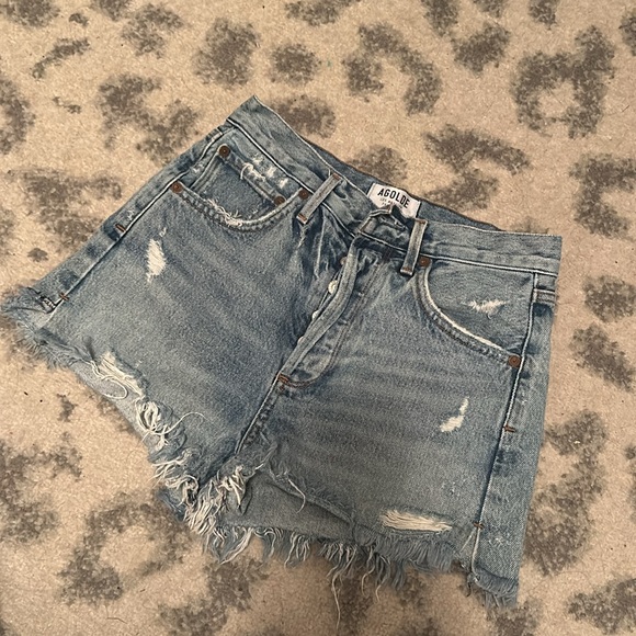 AGOLDE Jaden denim short 24 high waist - Picture 4 of 7